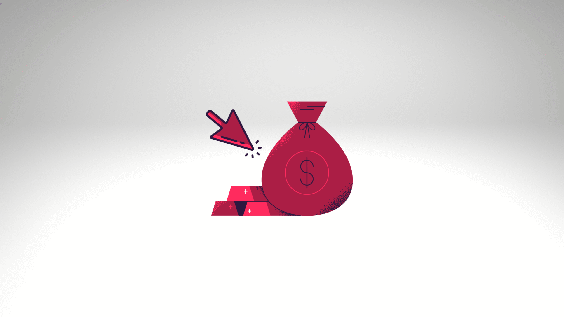 PPC Budget Blog Header, Money Bag and Mouse Cursor