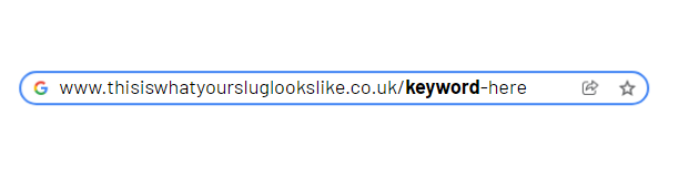 Keyword in the slug example, affordable search engine marketing