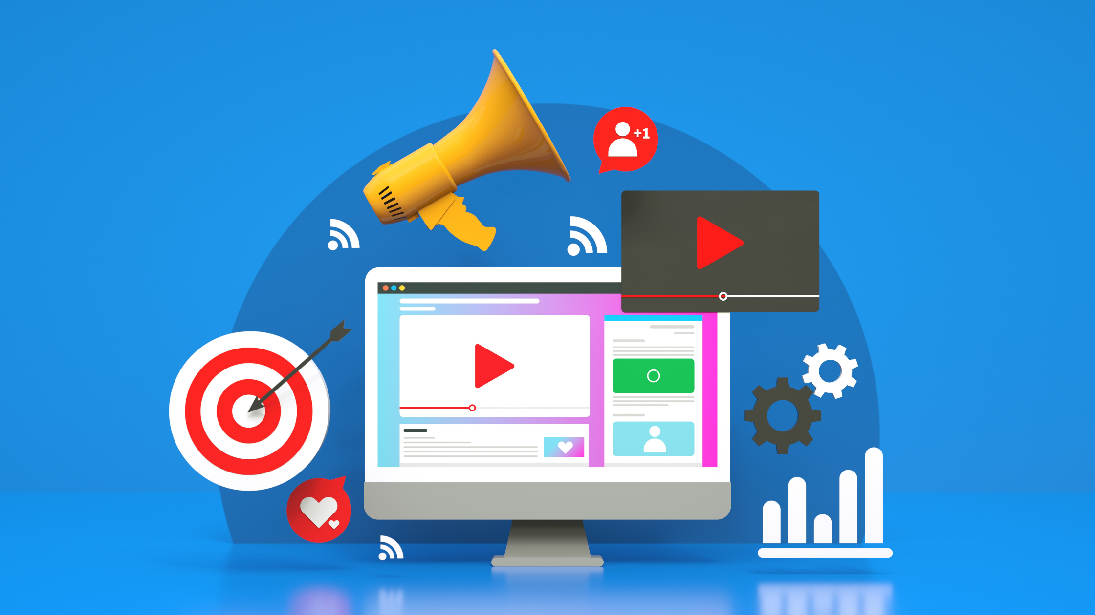 computer and video cartoon images, how to run an inbound marketing campaign
