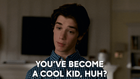 youve become a cool kid gif, risks and issues of social media