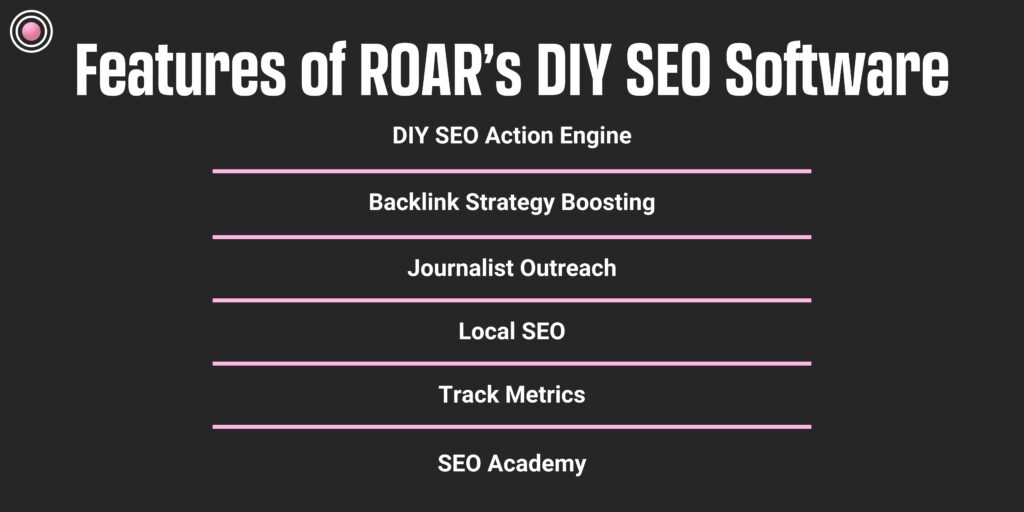Features of ROARs DIY SEO Software