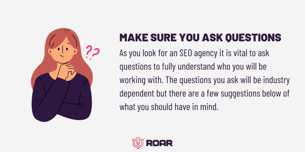 what questions should I ask an SEO agency