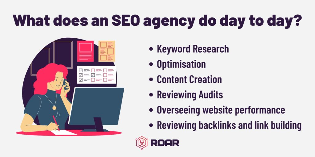 What does an SEO agency do day to day