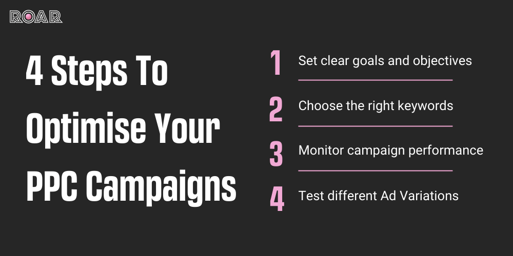 4 Steps To Optimise Your PPC Campaigns