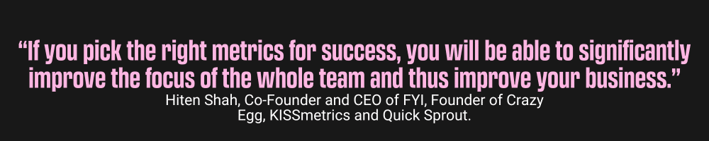 “If you pick the right metrics for success, you will be able to significantly improve the focus of the whole team and thus improve your business.” Hiten Shah, Co-Founder and CEO of FYI, Founder of Crazy Egg, KISSmetrics and Quick Sprout., The Main Factors of an Effective Website Analytics Report