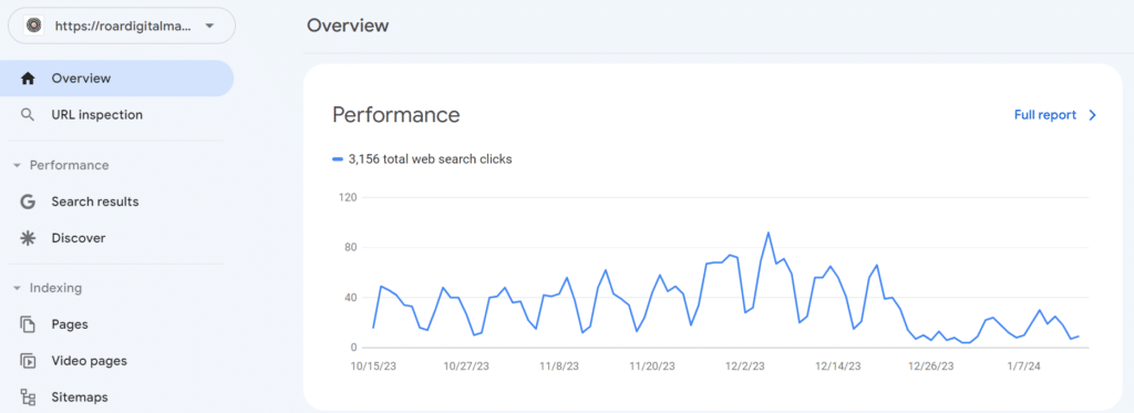 Screenshot of Google Search Console, 7 of the Best Tools for Monitoring Your Website SEO Analytics