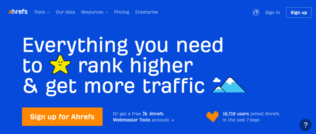 Screenshot of Ahrefs, 7 of the Best Tools for Monitoring Your Website SEO Analytics