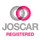 Two circles, one grey the other pink the words 'JOSCAR registered'